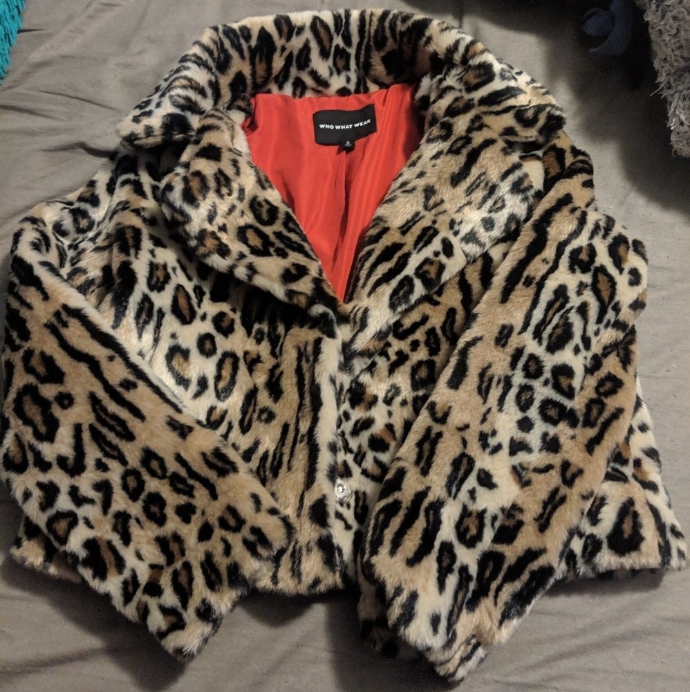 Faux Fur Leopard Jacket